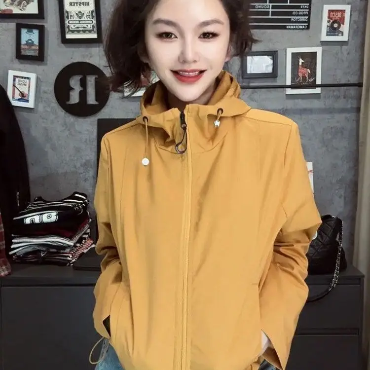 Fashion Women's 2026 Spring Summer New Hooded Windbreaker Coat Female Short Loose Outwear Slim Temperament Overwear Tops
Fashion Women's 2026 Spring Summer New Hooded Windbreaker Coat Female Short Loose Outwear Slim Temperament Overwear Tops