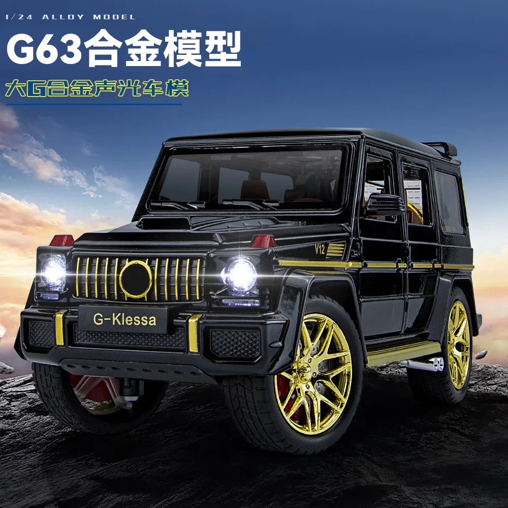 Модель внедорожника G-Class G63 в масштабе 1:24, шестидверная, со звуком и светом, детская игрушка, подарок, коллекционная модель автомобиля из литого сплава
Модель внедорожника G-Class G63 в масштабе 1:24, шестидверная, со звуком и светом, детская игрушка, подарок, коллекционная модель автомобиля из литого сплава