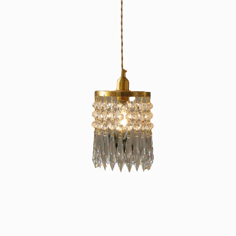 Luxury French Crystal Small Chandelier Copper Lamps for Bedroom Bedside Aisle Bay Window Bar Counter - American Light Design
Luxury French Crystal Small Chandelier Copper Lamps for Bedroom Bedside Aisle Bay Window Bar Counter - American Light Design