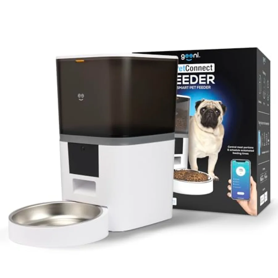 6L Smart Pet Feeder - Automatic Cat and Dog Food Dispenser, WiFi Control, Voice Recorder, Battery Backup, Large Capacity, Porti
6L Smart Pet Feeder - Automatic Cat and Dog Food Dispenser, WiFi Control, Voice Recorder, Battery Backup, Large Capacity, Porti