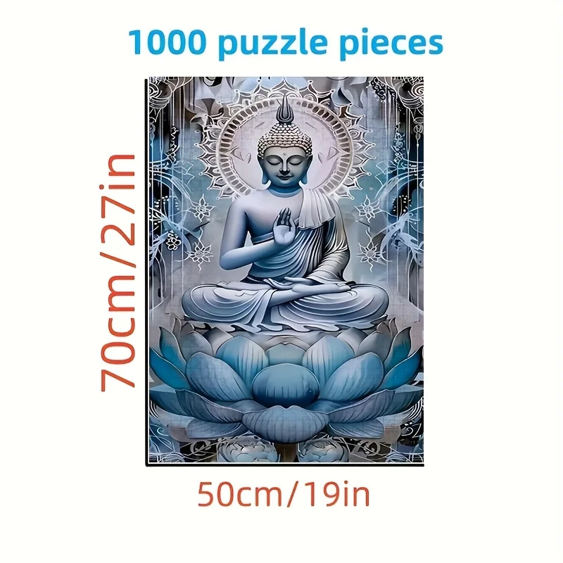 1000pcs Meditative Buddha in for Lotus Jigsaw Puzzle - Advanced Adult Brain Teaser with Intricate Serene Artwork, White Frame
1000pcs Meditative Buddha in for Lotus Jigsaw Puzzle - Advanced Adult Brain Teaser with Intricate Serene Artwork, White Frame