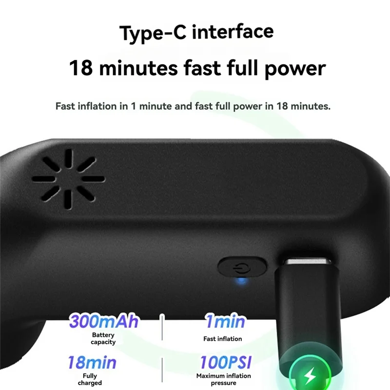 Mini Electric Air Pump 100PSI Portable Bike Pump Rechargeable Compressory Tire Inflator For Motorcycle Bicycle Inflator
Mini Electric Air Pump 100PSI Portable Bike Pump Rechargeable Compressory Tire Inflator For Motorcycle Bicycle Inflator