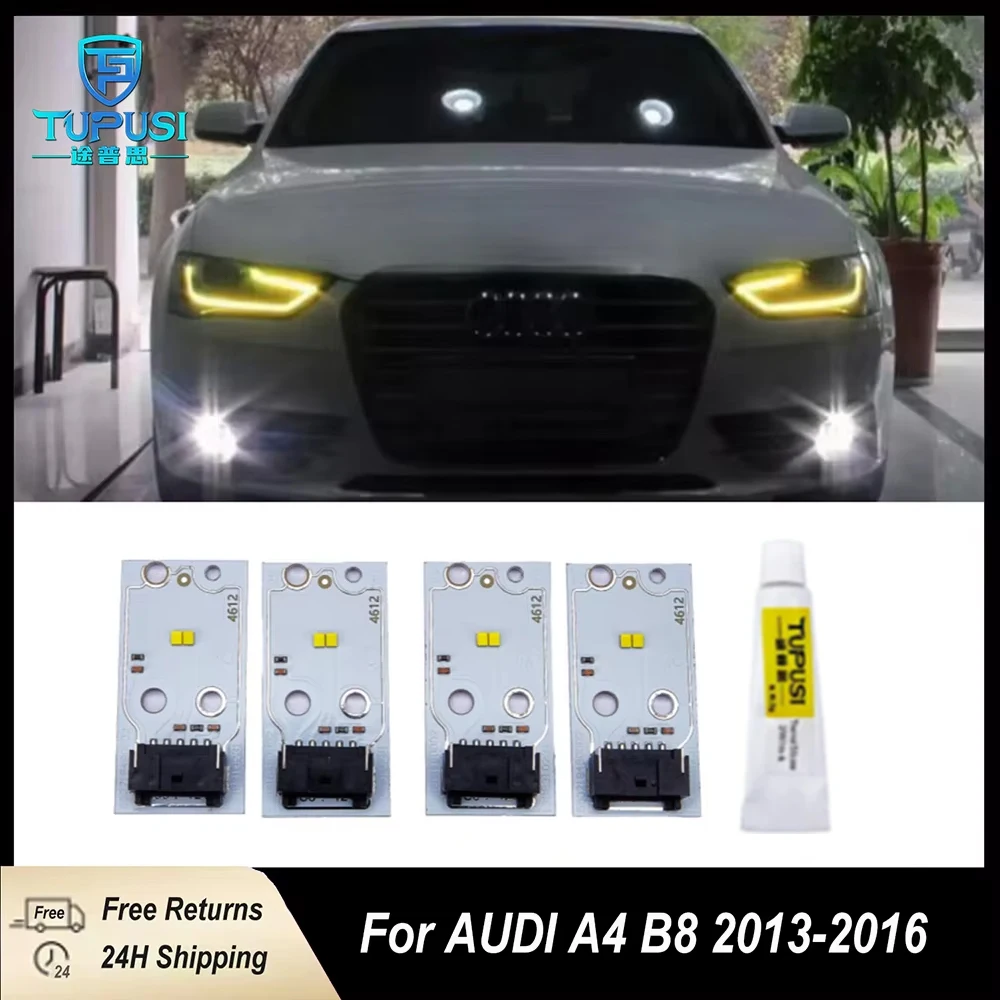 NEW LED Headlight Daytime Runing Light Module PCB Boards DRL Chip Insert Light For Audi A4 B8 2013 2014 2015 Angel Eyes 
NEW LED Headlight Daytime Runing Light Module PCB Boards DRL Chip Insert Light For Audi A4 B8 2013 2014 2015 Angel Eyes