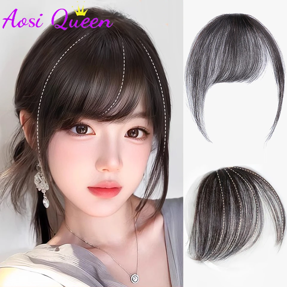 AOSIQUEEN Natural Straight Synthetic Side Bangs High Temperature Fiber Brown Women Clip-In Full Bangs With Fringe Of Hair 5 Inch
AOSIQUEEN Natural Straight Synthetic Side Bangs High Temperature Fiber Brown Women Clip-In Full Bangs With Fringe Of Hair 5 Inch