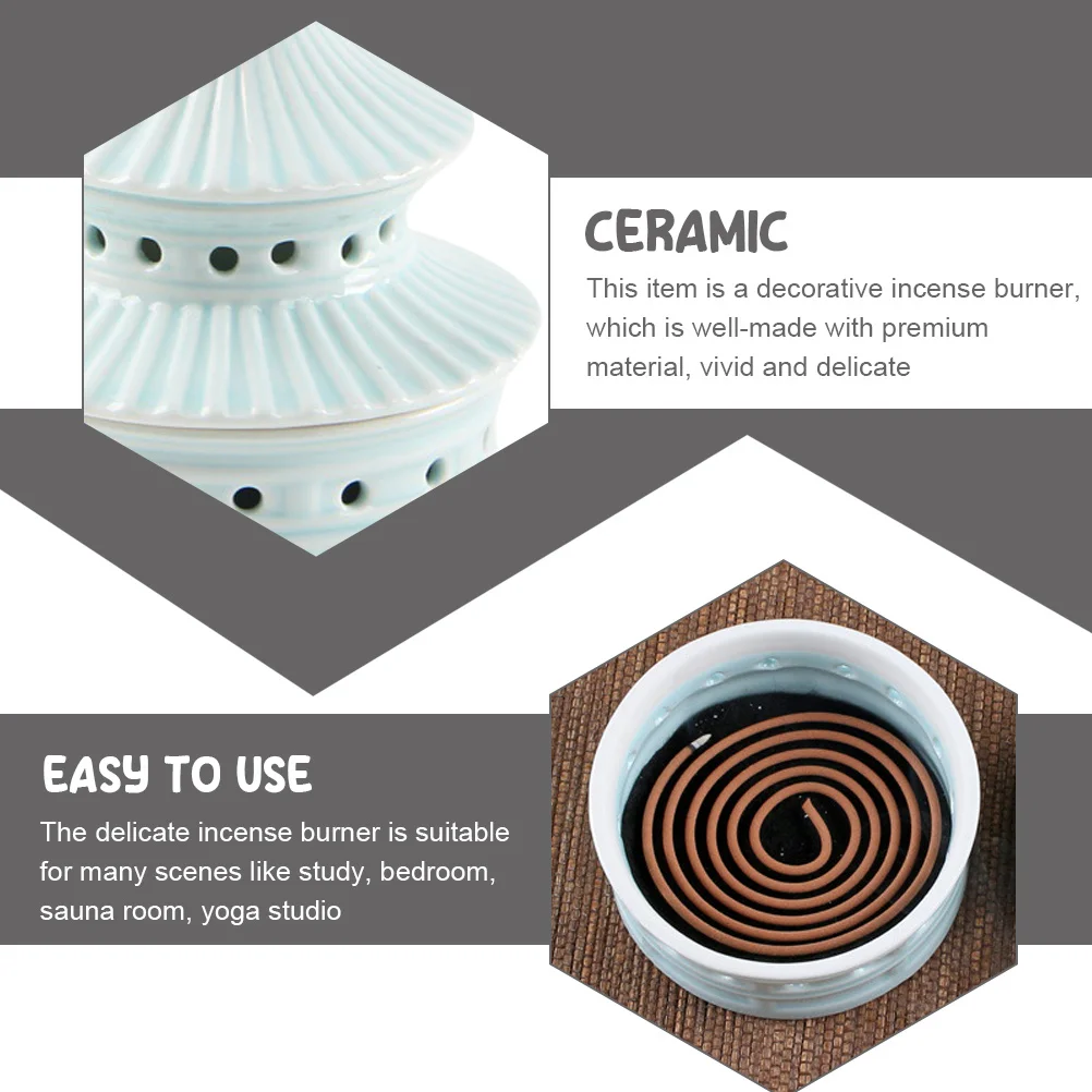 Clay Incense Burner Room Accessories Home Goods Decor Temple Ceramic Censer Retro
Clay Incense Burner Room Accessories Home Goods Decor Temple Ceramic Censer Retro
