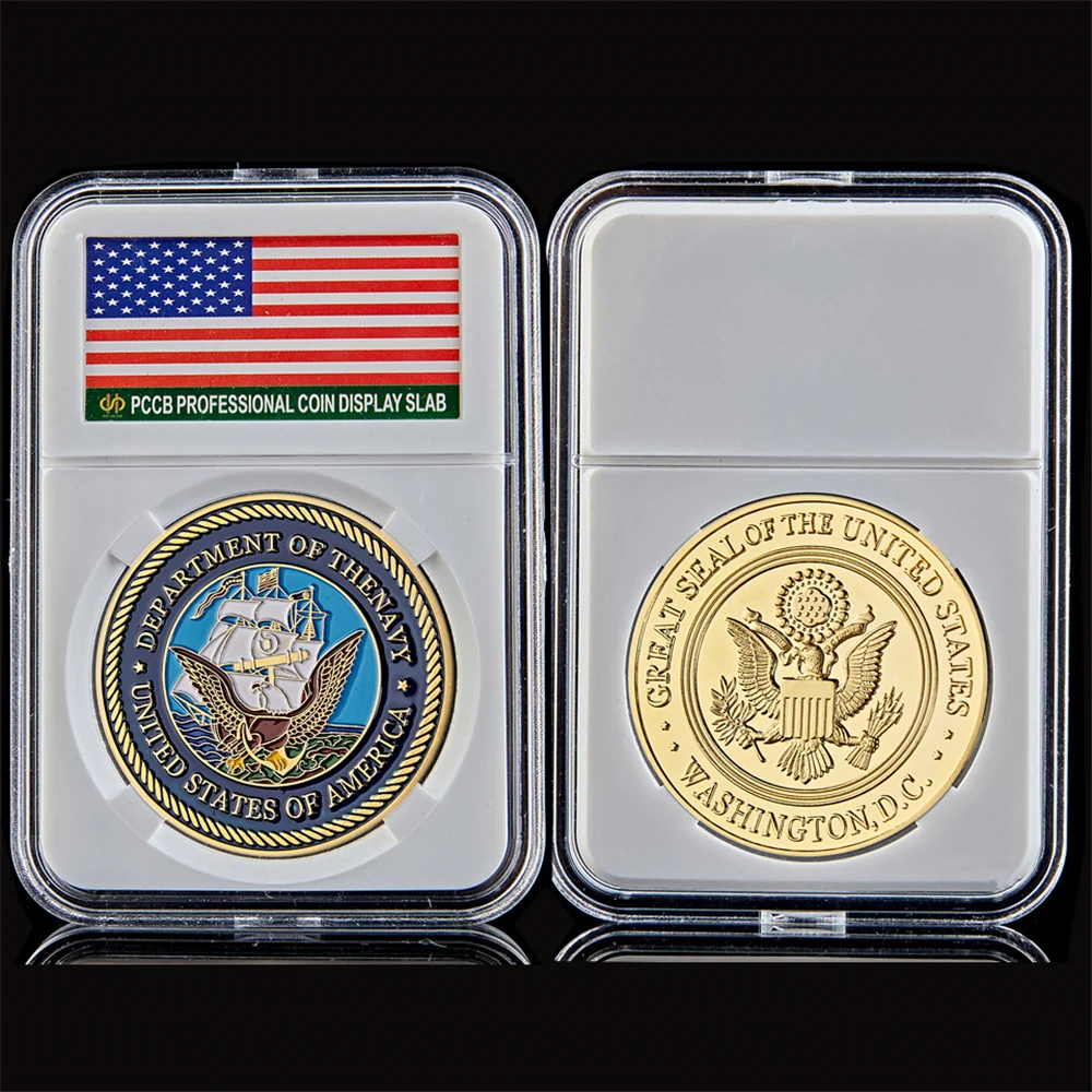 US Department of The Navy Washington D.C Great Seal of USA Military Veteran Soldier W/ Capsule Display
US Department of The Navy Washington D.C Great Seal of USA Military Veteran Soldier W/ Capsule Display