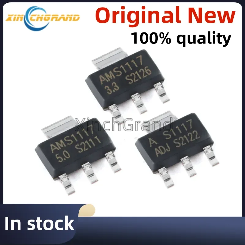 50pcs AMS1117 3V3 AMS1117-1.2 AMS1117-1.5 AMS1117-1.8 AMS1117-2.5 AMS1117-3.3 AMS1117-5.0 AMS1117-ADJ SOT223 Voltage Rugulator
50pcs AMS1117 3V3 AMS1117-1.2 AMS1117-1.5 AMS1117-1.8 AMS1117-2.5 AMS1117-3.3 AMS1117-5.0 AMS1117-ADJ SOT223 Voltage Rugulator