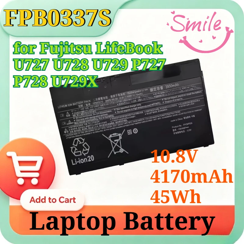 New FPB0337S FMVNBP246 10.8V 4170mAh 45Wh Replacement Li-ion Battery for Fujitsu LifeBook U727 U728 U729 P727 P728 U729X Laptop
New FPB0337S FMVNBP246 10.8V 4170mAh 45Wh Replacement Li-ion Battery for Fujitsu LifeBook U727 U728 U729 P727 P728 U729X Laptop