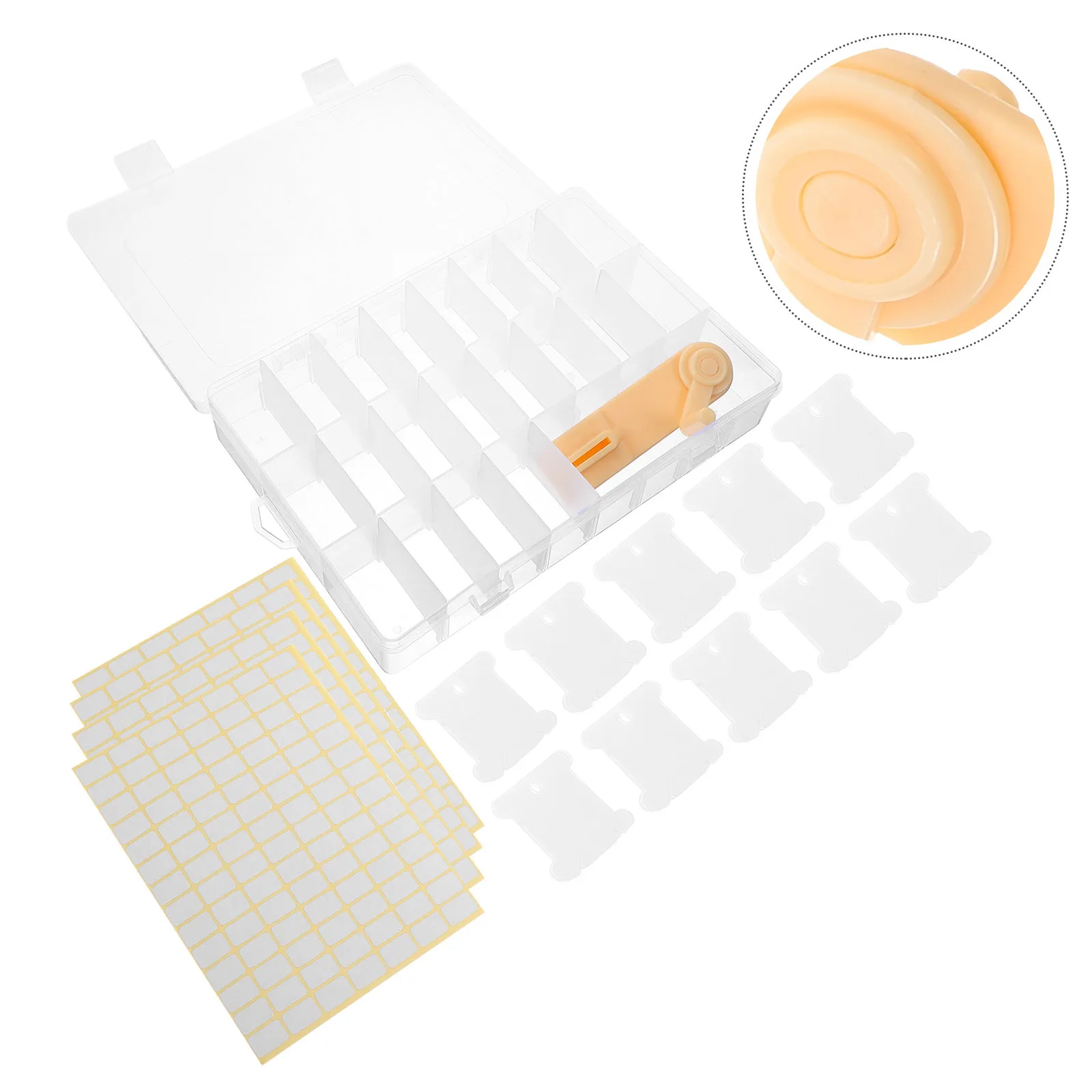 1Set Cord Wind Tools Thread Organizer Storage Box Embroidery Floss Holder Cross Stitch Winder DIY Plastic Thread Plates Bobbin
1Set Cord Wind Tools Thread Organizer Storage Box Embroidery Floss Holder Cross Stitch Winder DIY Plastic Thread Plates Bobbin