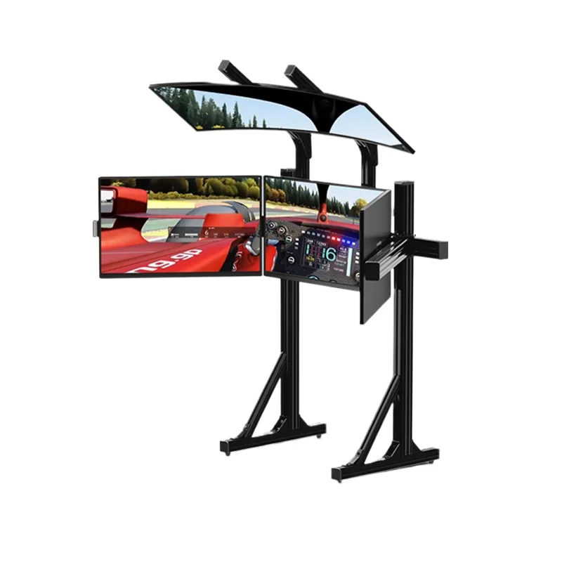 Three-screen Monitor Bracket Aluminum Racing Emulator Floor Triple Screen Single Screen Host Hanger Adjustable High and Low
Three-screen Monitor Bracket Aluminum Racing Emulator Floor Triple Screen Single Screen Host Hanger Adjustable High and Low