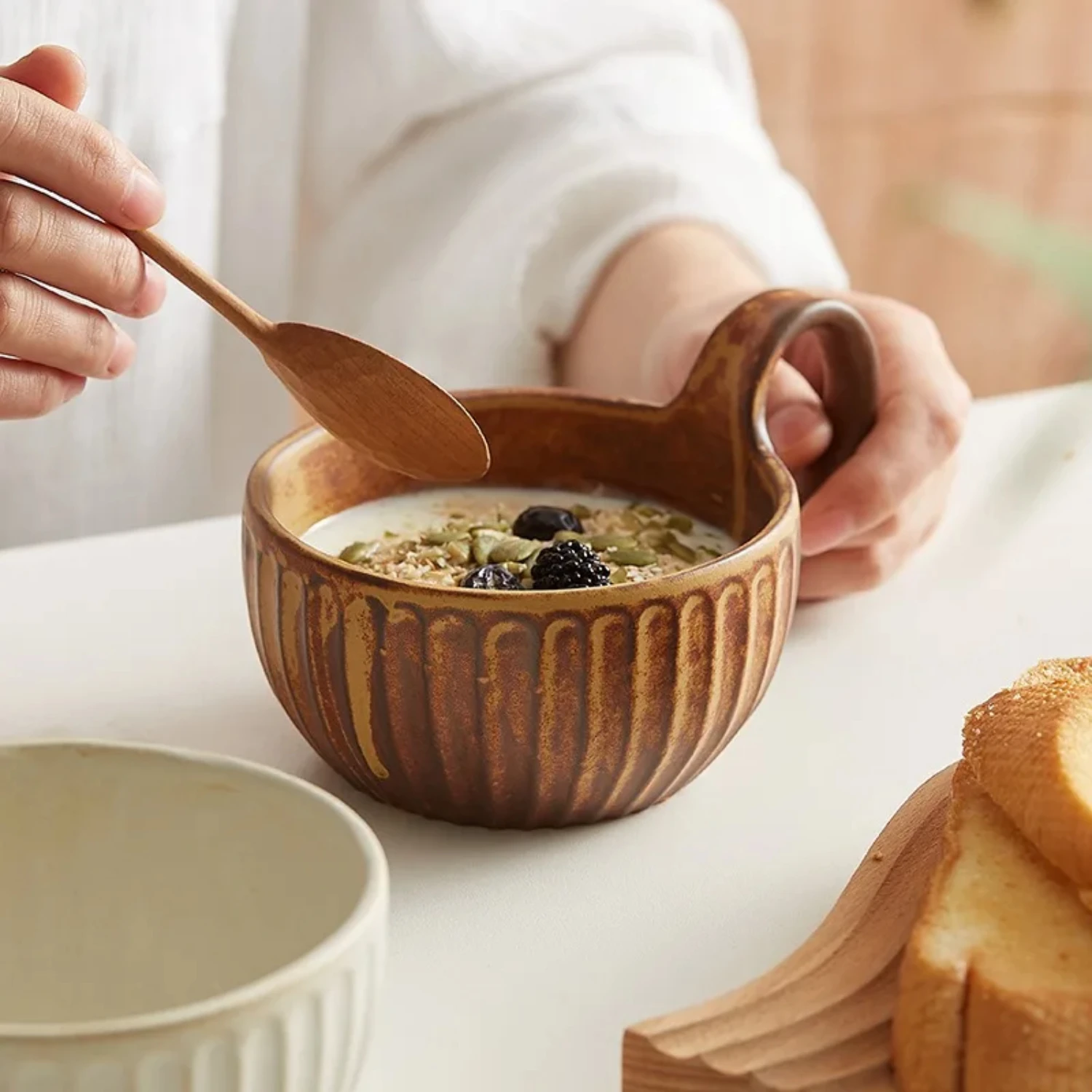 Nordic style Retro Ceramic Mug Vintage Rough Pottery Coffee cup Breakfast Oatmeal Cups Afternoon Tea Coffee Mug Drinkware
Nordic style Retro Ceramic Mug Vintage Rough Pottery Coffee cup Breakfast Oatmeal Cups Afternoon Tea Coffee Mug Drinkware