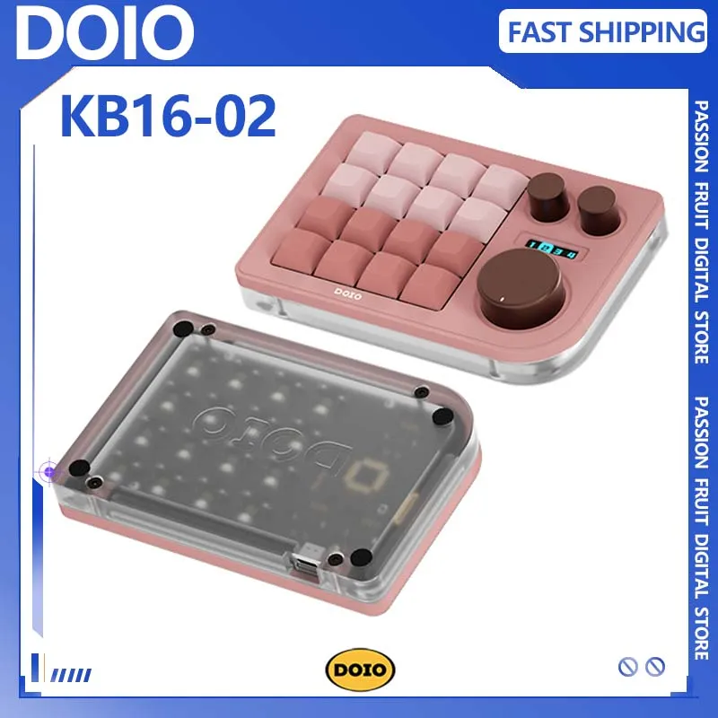 DOIO kb16-02 16-клавишная мини-номерная механическая клавиатура с OLED-экраном, портативный ноутбук, периферийные устройства для офисного ПК с 3 ручками
DOIO kb16-02 16-клавишная мини-номерная механическая клавиатура с OLED-экраном, портативный ноутбук, периферийные устройства для офисного ПК с 3 ручками