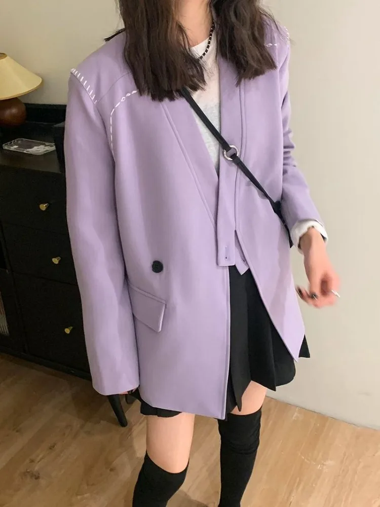 Lnsozkdg 2024 Women Double Breasted Blazer Office Lady Loose Classic Coat Suit Jacket Female Chic Outwear Outfits Women Clothing
Lnsozkdg 2024 Women Double Breasted Blazer Office Lady Loose Classic Coat Suit Jacket Female Chic Outwear Outfits Women Clothing