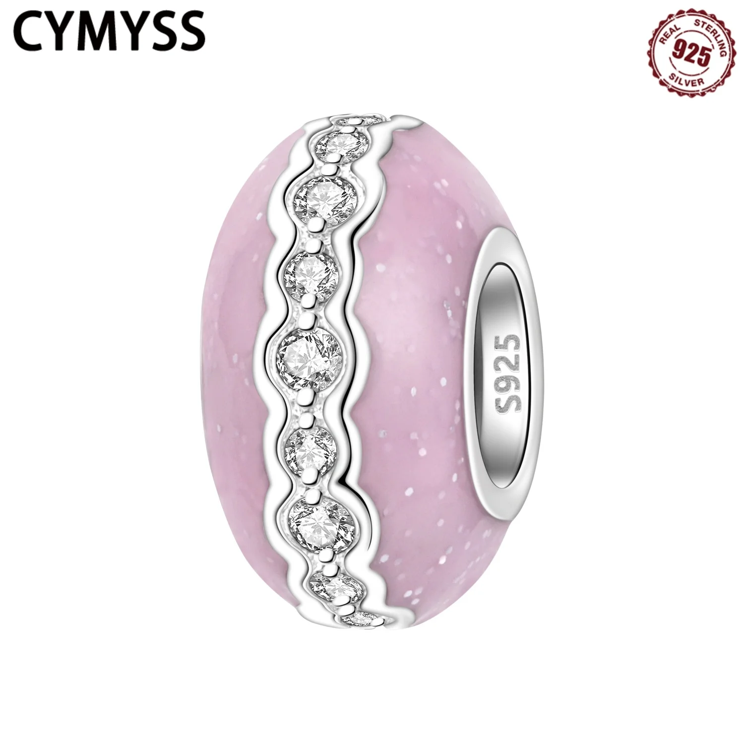 CYMYSS 2025 New 925 Sterling Silver Zircon Pink Spacers Beads Boutique Birthday Party Jewellery Gifts Women's Spacers Beads
CYMYSS 2025 New 925 Sterling Silver Zircon Pink Spacers Beads Boutique Birthday Party Jewellery Gifts Women's Spacers Beads