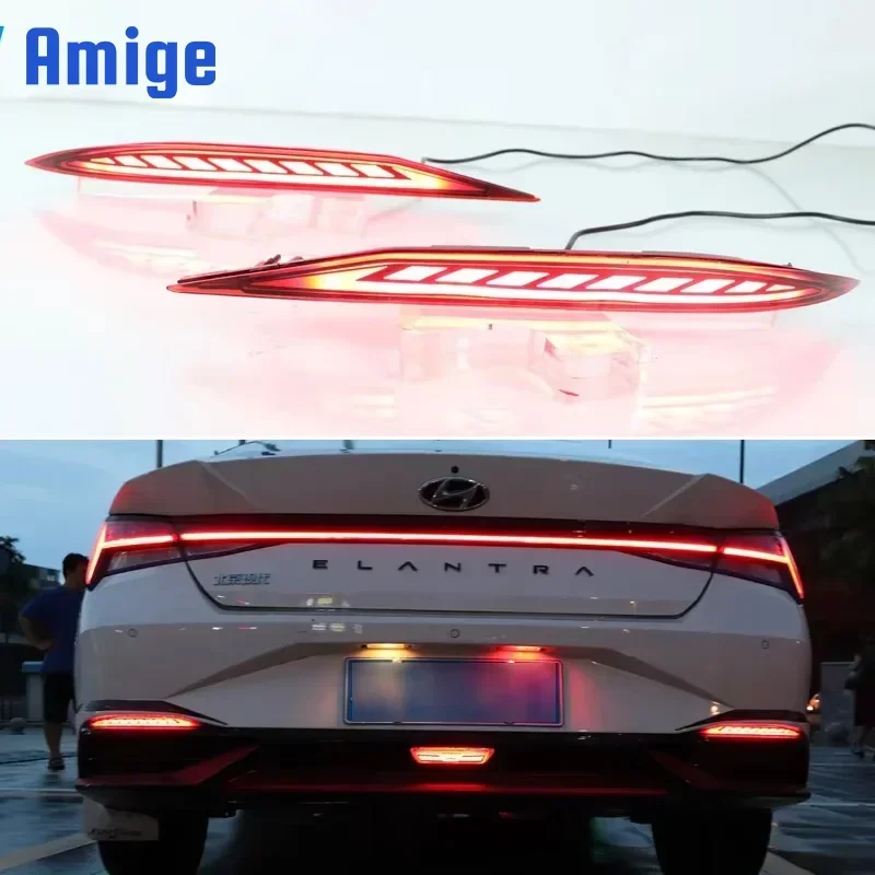 Car LED Rear Bumper Lamps For Hyundai Elantra 2021 - 2022 Brake Light Turn Signal Backup Reflector Lamp Reverse Fog Taillights
Car LED Rear Bumper Lamps For Hyundai Elantra 2021 - 2022 Brake Light Turn Signal Backup Reflector Lamp Reverse Fog Taillights