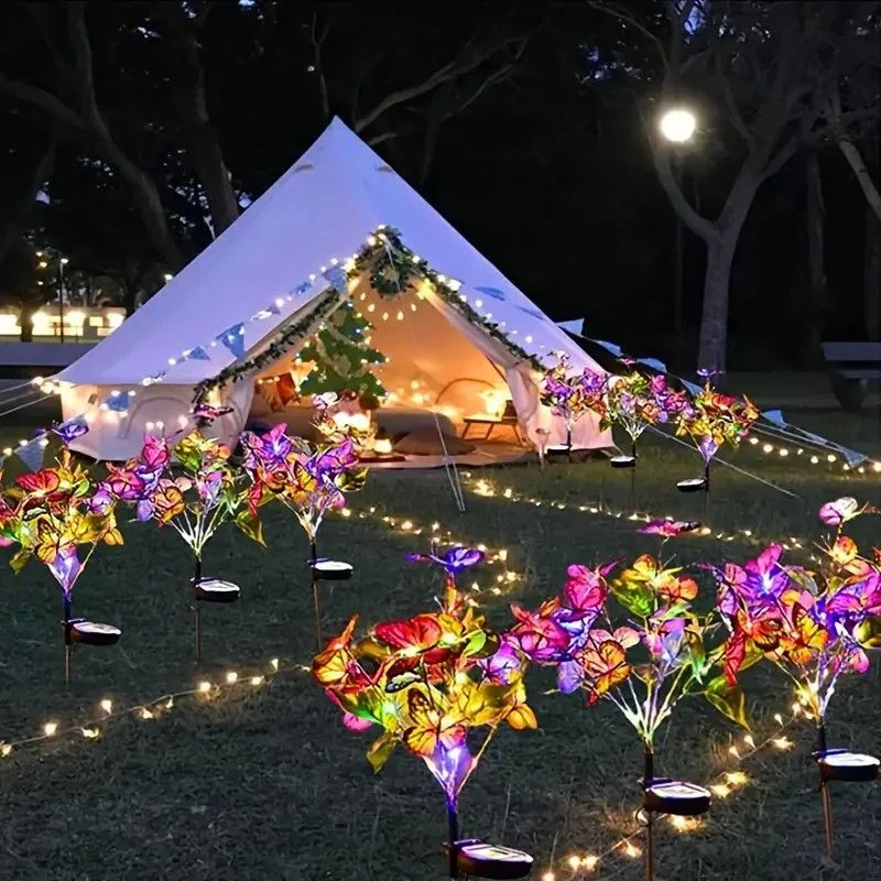 Outdoor Solar LED Butterfly Flower Light Simulation Butterfly Lawn Lamp Garden Waterproof Landscape for Home Christmas Decor
Outdoor Solar LED Butterfly Flower Light Simulation Butterfly Lawn Lamp Garden Waterproof Landscape for Home Christmas Decor