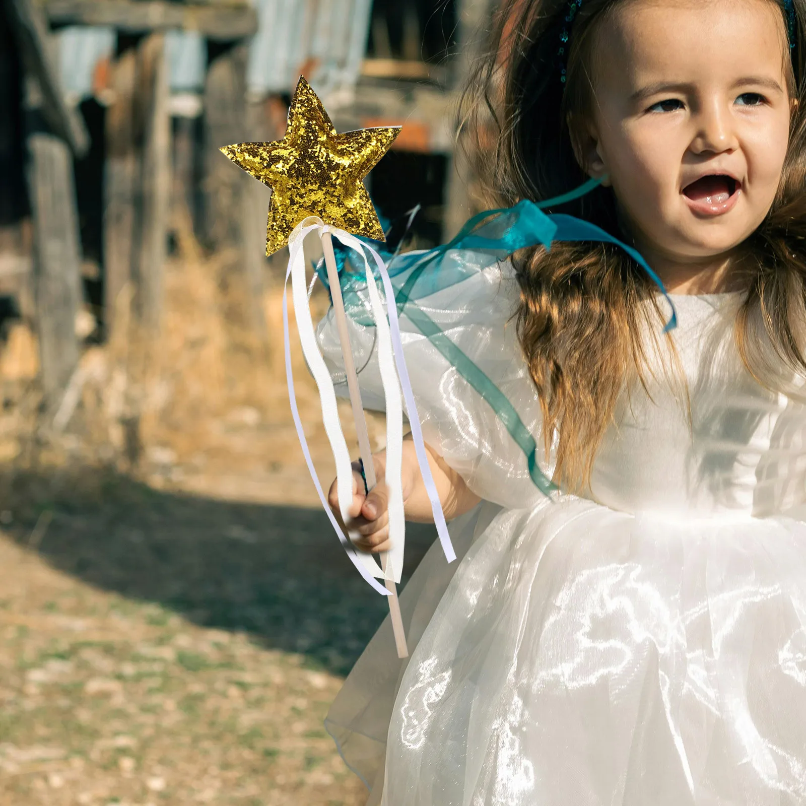 Fairy Wand Star Shaped Design Exquisite Craftsmanship Wood and Cloth Material Easy Grip Decorative Stick for Stage Show Birthday
Fairy Wand Star Shaped Design Exquisite Craftsmanship Wood and Cloth Material Easy Grip Decorative Stick for Stage Show Birthday