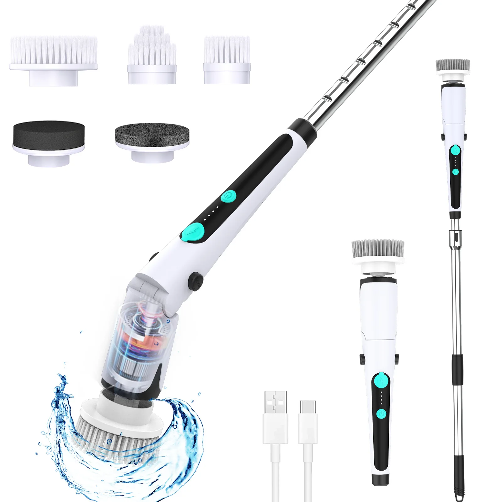 10-in-1 Electric Cleaning Brush Wireless Handheld Power Scrubber Portable Household Washing Brush For Kitchen Bathroom Wall
10-in-1 Electric Cleaning Brush Wireless Handheld Power Scrubber Portable Household Washing Brush For Kitchen Bathroom Wall