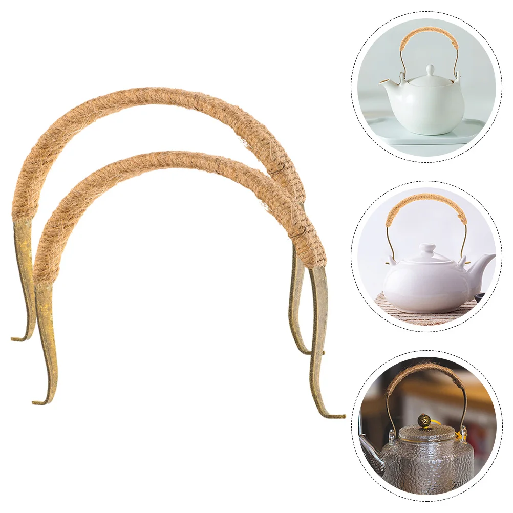 2pcs Teapot Handle Detachable Replacement Vintage Anti Scalding Corrosion Resistant Kitchenware Parts
2pcs Teapot Handle Detachable Replacement Vintage Anti Scalding Corrosion Resistant Kitchenware Parts
