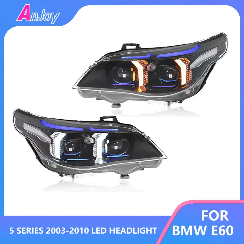 Светодиодные фары для BMW E60 серии 5 Светодиодные фары 2003-2010, фары 520I DRL, указатель поворота, дальний свет, линза проектора «ангельский глаз»
Светодиодные фары для BMW E60 серии 5 Светодиодные фары 2003-2010, фары 520I DRL, указатель поворота, дальний свет, линза проектора «ангельский глаз»