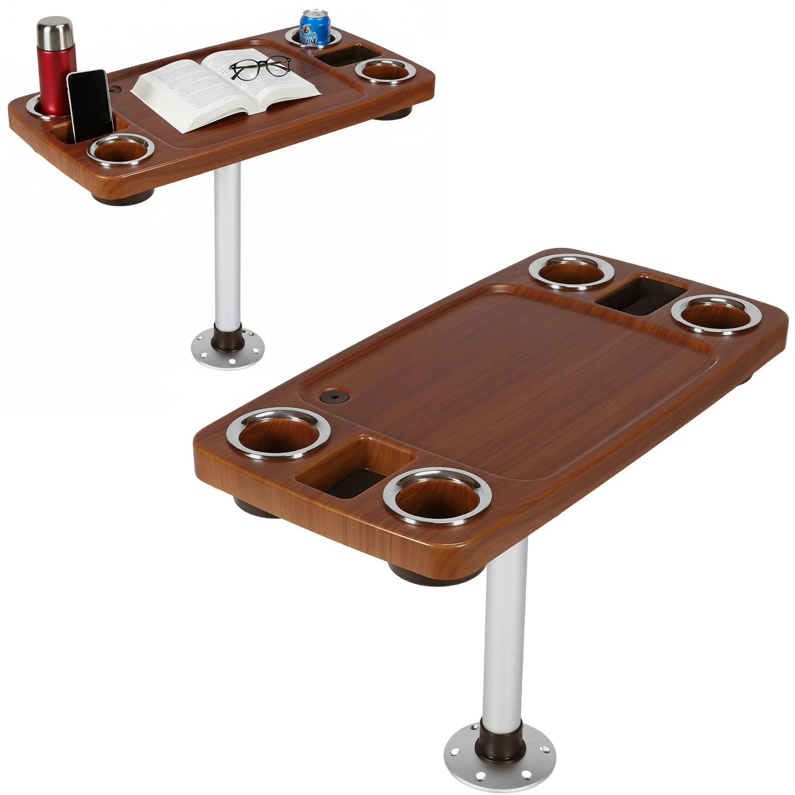 Pontoon Boat Table Top & Post Pontoon Table with Flush Mount Anchor & Stabilizing Floor Plate with Drink Holders Boat Bar Table
Pontoon Boat Table Top & Post Pontoon Table with Flush Mount Anchor & Stabilizing Floor Plate with Drink Holders Boat Bar Table