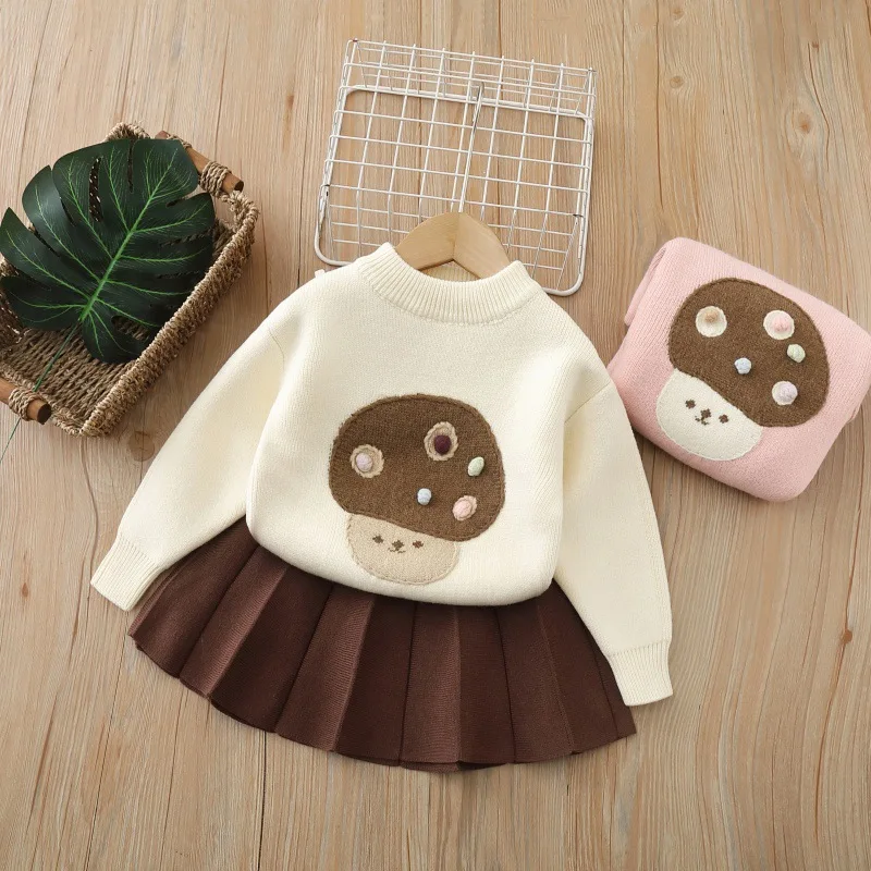 Girls Dress Clothes Sets Autumn Winter Children Woolen Jersey Sweaters Tops Skirts Kids princess Suit For Baby Knitted Outfits 3
Girls Dress Clothes Sets Autumn Winter Children Woolen Jersey Sweaters Tops Skirts Kids princess Suit For Baby Knitted Outfits 3
