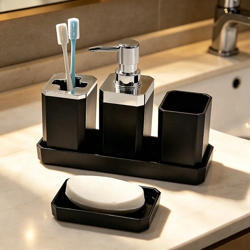 5pcs/set Non Slip 5pcs Bathroom Accessory Set Soap Dispenser Soap Box Countertop Hands Soap Bottle Space-Saving
5pcs/set Non Slip 5pcs Bathroom Accessory Set Soap Dispenser Soap Box Countertop Hands Soap Bottle Space-Saving