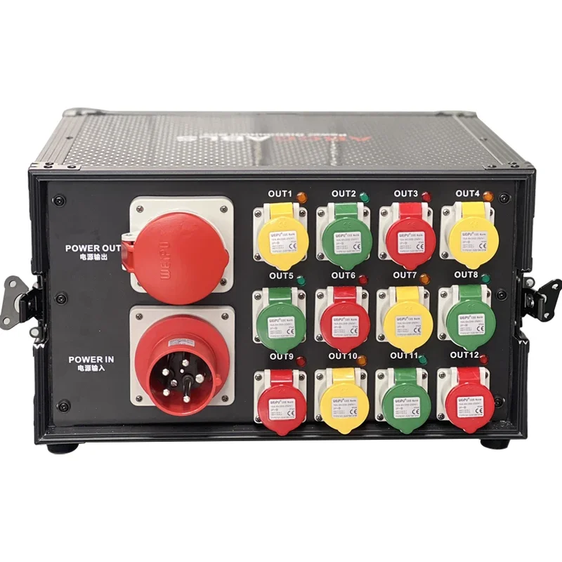 ABCCABLS 63A Input 12 Channels 16A OutputsPower Distribution Distro Equipment Box for Led Stage
ABCCABLS 63A Input 12 Channels 16A OutputsPower Distribution Distro Equipment Box for Led Stage