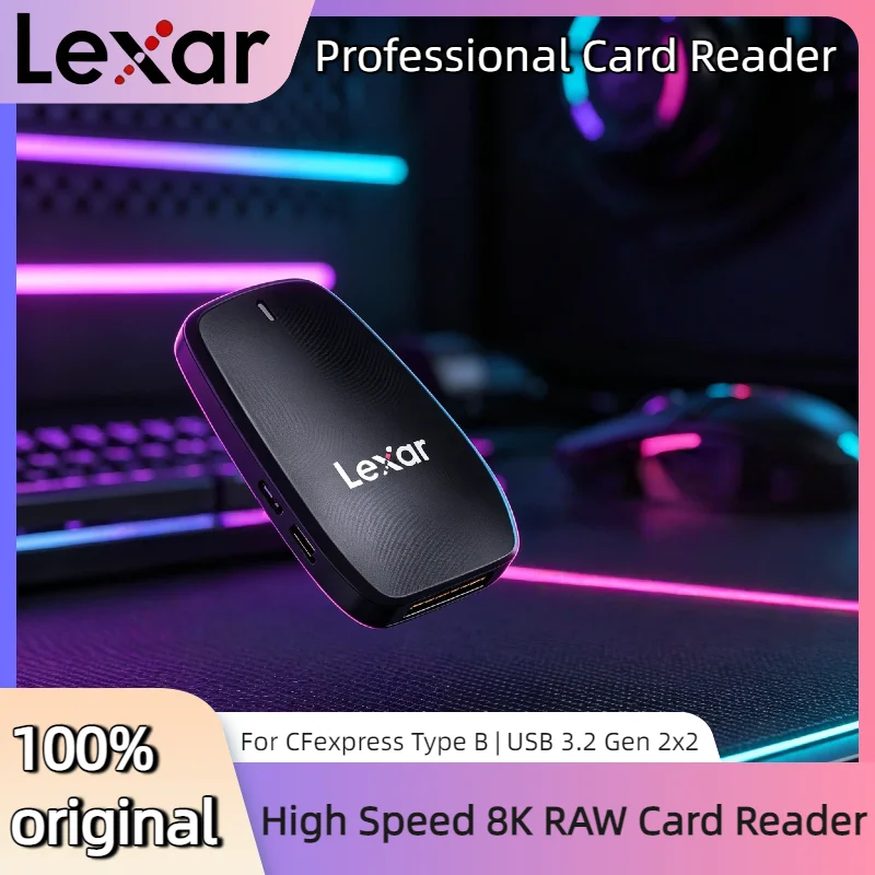 Lexar Professional USB 3.2 Gen 2x2 CFexpress Type B Card Reader RAW 8K for Laptop Accessories Multi Smart CF Reader
Lexar Professional USB 3.2 Gen 2x2 CFexpress Type B Card Reader RAW 8K for Laptop Accessories Multi Smart CF Reader