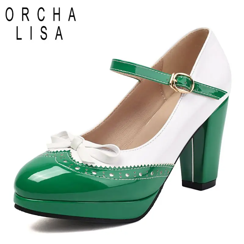 ORCHA LISA 2025 Sweet Mary Janes Женские туфли-лодочки с круглым носком и блочным каблуком 8,5 см, платформа 1,5 см, пряжка, ремешок, разноцветный бант, 46 47 48
ORCHA LISA 2025 Sweet Mary Janes Женские туфли-лодочки с круглым носком и блочным каблуком 8,5 см, платформа 1,5 см, пряжка, ремешок, разноцветный бант, 46 47 48