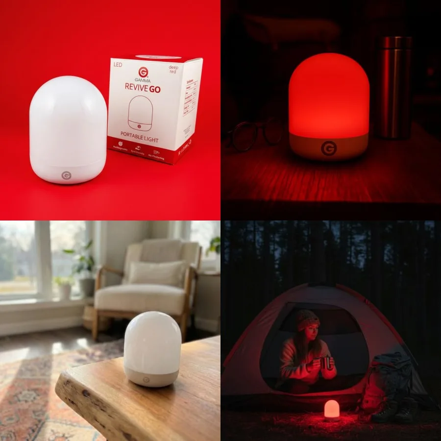 Revive - 670nm Red Portable Light by Gamma - Sleep Therapy - Melatonin Promoting Natural Sleep Aid for Wherever You GO
Revive - 670nm Red Portable Light by Gamma - Sleep Therapy - Melatonin Promoting Natural Sleep Aid for Wherever You GO