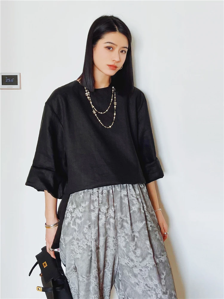 Original White Linen mat Women's Long Sve Overhead irt Autumn Side Slit Loose Fit Street Sle Breathable Regular...
Original White Linen mat Women's Long Sve Overhead irt Autumn Side Slit Loose Fit Street Sle Breathable Regular...