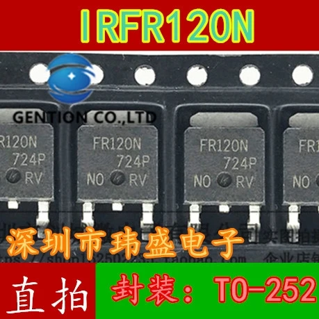 10PCS FR120N IRFR120NTRPBF MOS field effect tube TO-252 in stock 100% new and original
10PCS FR120N IRFR120NTRPBF MOS field effect tube TO-252 in stock 100% new and original