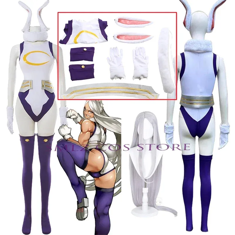 Miruko Cosplay Anime My Hero Academia Costume Uniform Rabbit Girl Sexy Jumpsuits Wig Halloween Carnival Party Outfit for Women
Miruko Cosplay Anime My Hero Academia Costume Uniform Rabbit Girl Sexy Jumpsuits Wig Halloween Carnival Party Outfit for Women