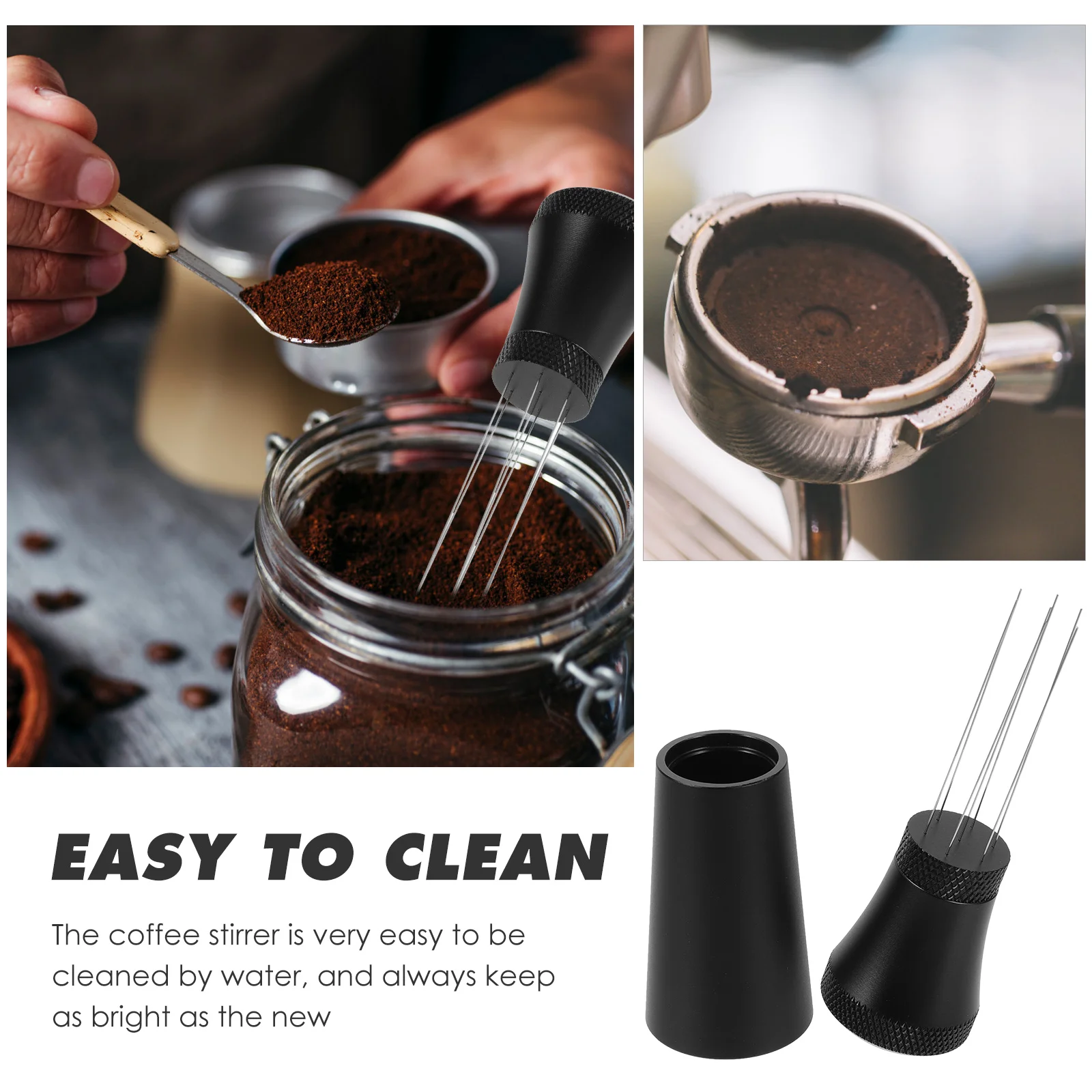 Coffee Needle Espresso Stirrer Aluminum Alloy Handle Stainless Steel Needle Stand Sturdy Coffee Powder Distribution Tool
Coffee Needle Espresso Stirrer Aluminum Alloy Handle Stainless Steel Needle Stand Sturdy Coffee Powder Distribution Tool