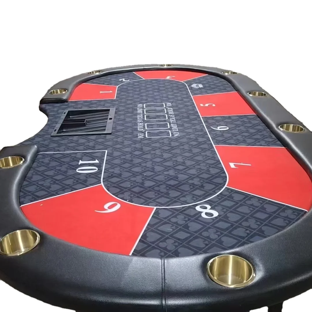 Modern Gambling Tables Style Texas Hold'em Leather Cushioned Rail Dealer Folding Leg for Casino Players Folding Leg Poker Table
Modern Gambling Tables Style Texas Hold'em Leather Cushioned Rail Dealer Folding Leg for Casino Players Folding Leg Poker Table