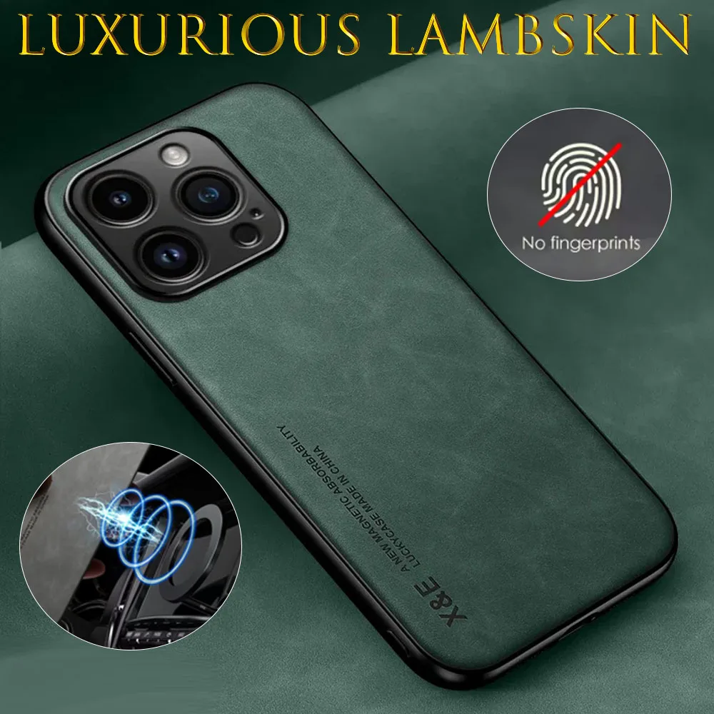 Luxury New Leather Ultra Thin Phone Case for iPhone 17 16 15 14 Pro Max Silky Feel Soft Cover Magnetic Fashion Funda
Luxury New Leather Ultra Thin Phone Case for iPhone 17 16 15 14 Pro Max Silky Feel Soft Cover Magnetic Fashion Funda