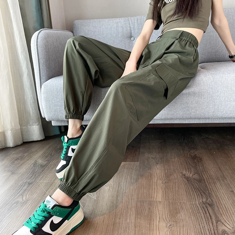 Женские летние брюки Slim Fit с высокой талией, новые, быстросохнущие, спортивные, повседневные, в корейском стиле, для работы и поездок на работу
Женские летние брюки Slim Fit с высокой талией, новые, быстросохнущие, спортивные, повседневные, в корейском стиле, для работы и поездок на работу