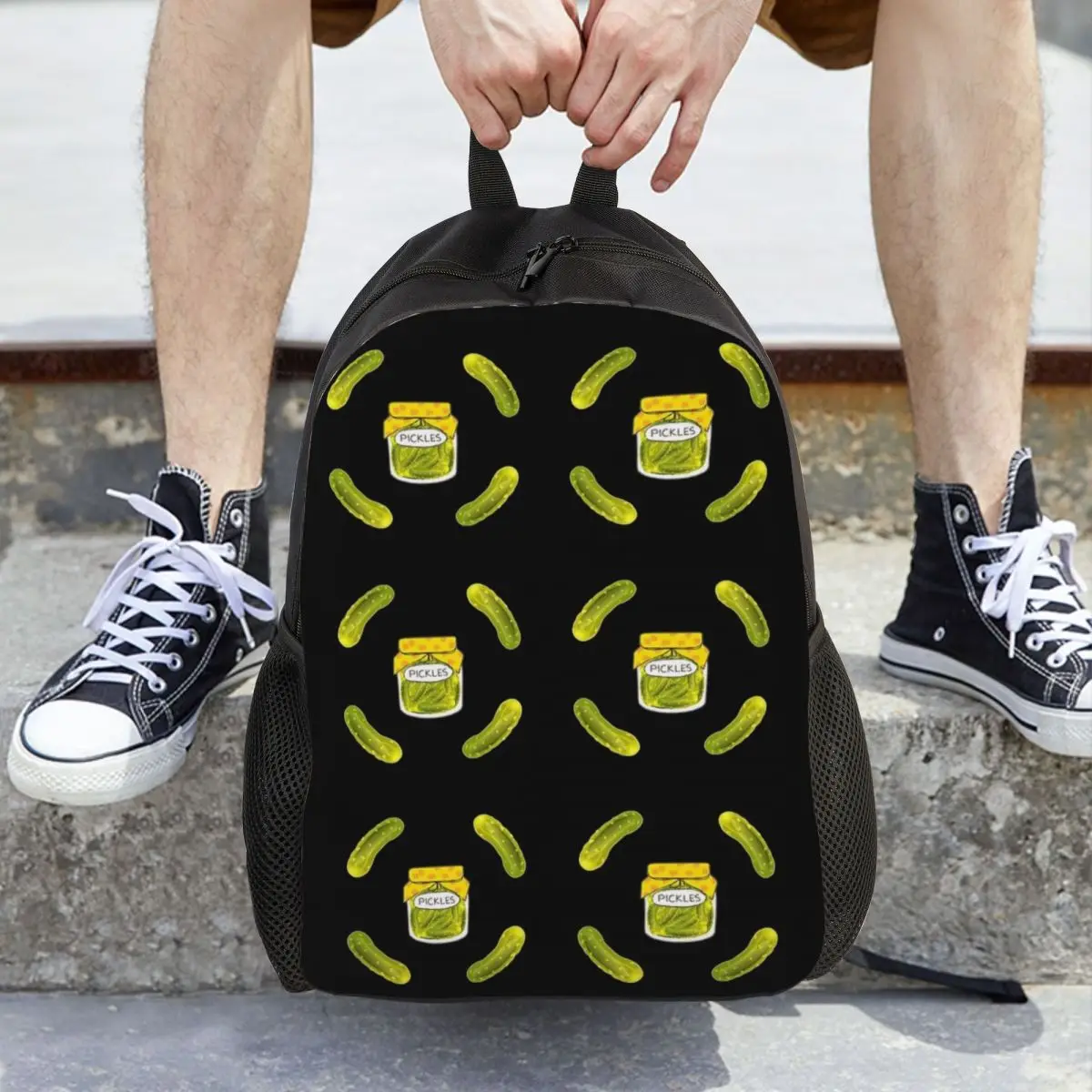 Pickles Backpack Hot Sale Daypack Large Capacity Kids BookBag School Bag Shoulder Bags for Men Women
Pickles Backpack Hot Sale Daypack Large Capacity Kids BookBag School Bag Shoulder Bags for Men Women