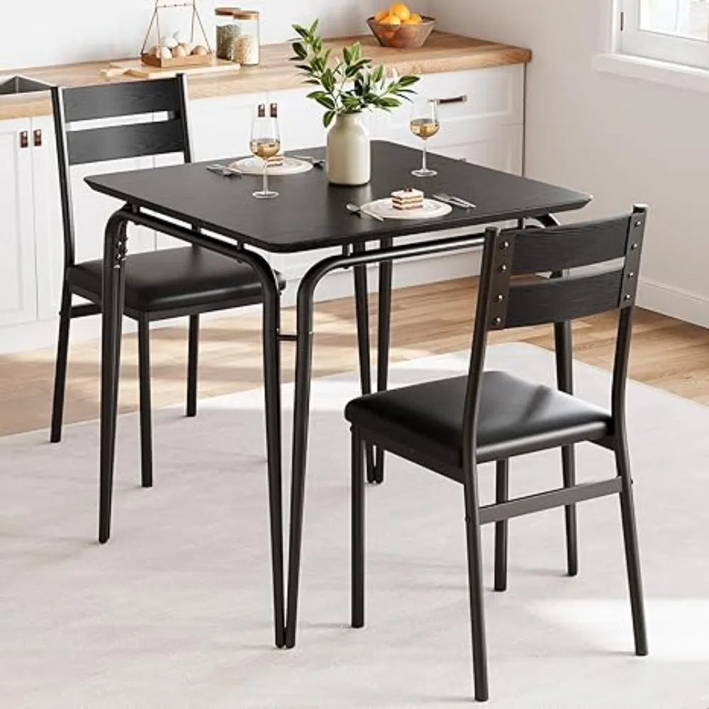 Dining Table for 2,Small Table and Chairs Set of 2,Square Dinette Set,3 Piece Kitchen Dining Room Sets,Brown Chairs For Kitchens
Dining Table for 2,Small Table and Chairs Set of 2,Square Dinette Set,3 Piece Kitchen Dining Room Sets,Brown Chairs For Kitchens