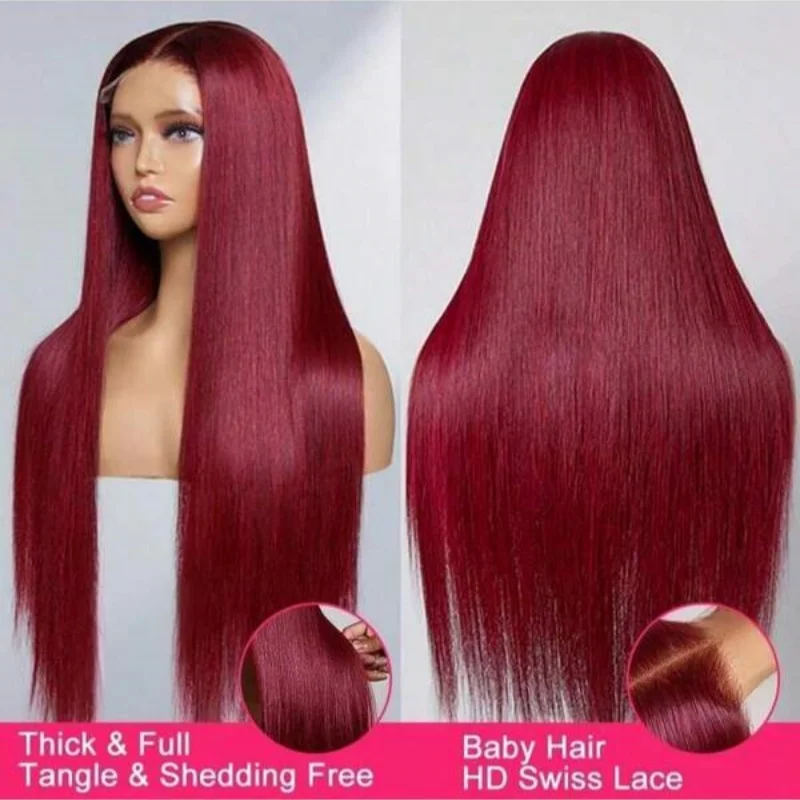 34-дюймовые длинные цветные парики для женщин 99J Бордовые прямые кружевные фронтальные парики из натуральных волос 13x4 Прозрачные кружевные предварительно выщипанные волосы
34-дюймовые длинные цветные парики для женщин 99J Бордовые прямые кружевные фронтальные парики из натуральных волос 13x4 Прозрачные кружевные предварительно выщипанные волосы