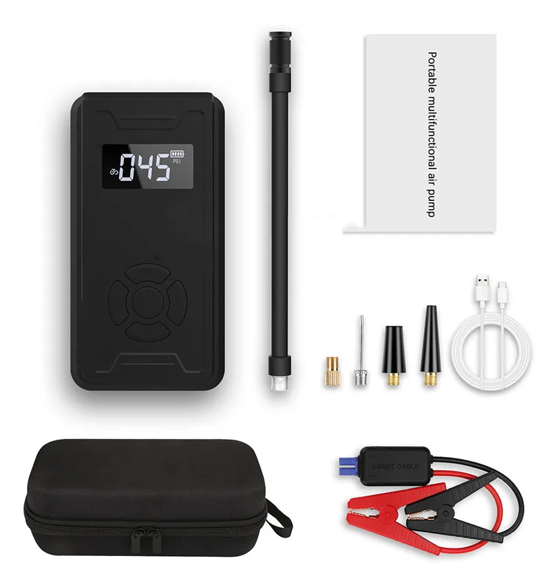 Jump Starter 4 In 1 Pump Air Compressor Power Bank 12V Digital Tire Inflator 150PSI Emergency Battery Boost
Jump Starter 4 In 1 Pump Air Compressor Power Bank 12V Digital Tire Inflator 150PSI Emergency Battery Boost