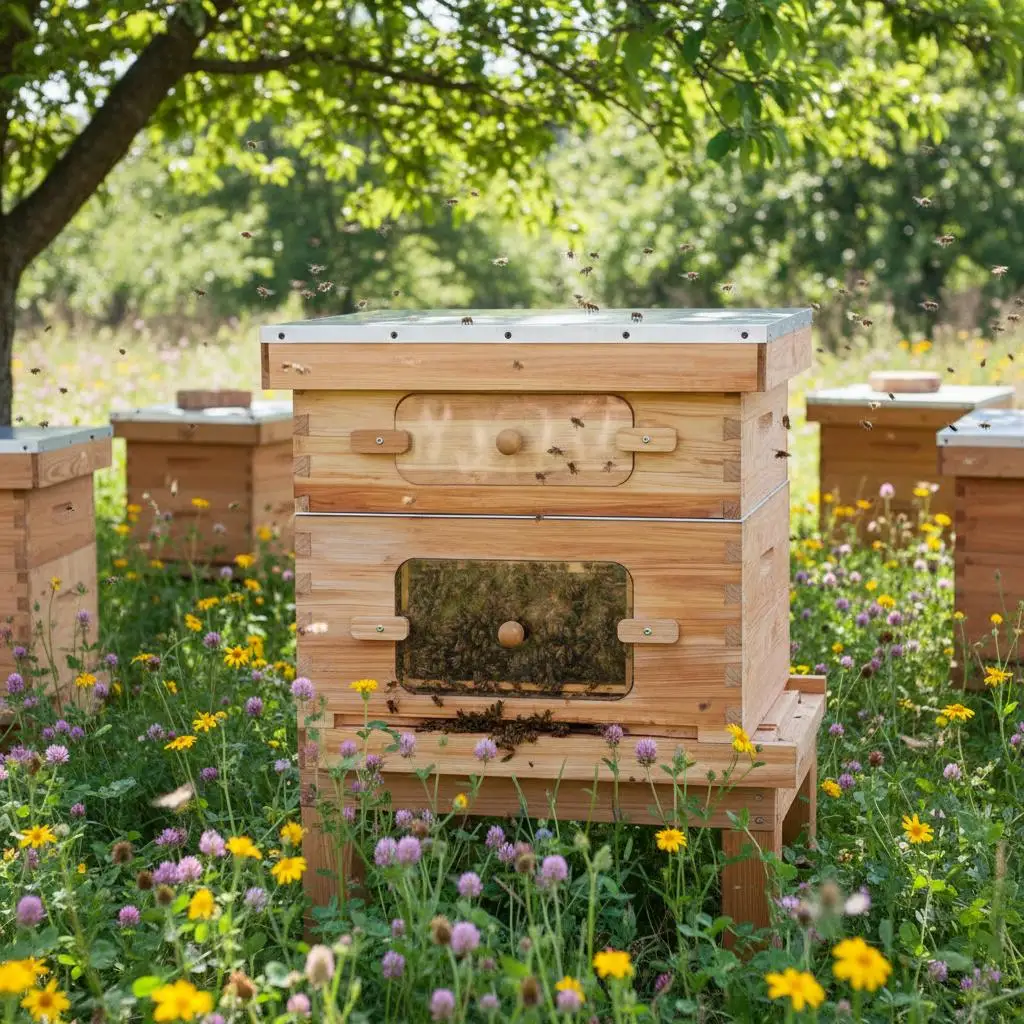 Beehive Box Set 20 Frame For Backyard Apiary Garden Honey Harvesting, Coated Fir Wood Langstroth Hive Transparent Acrylic Win
Beehive Box Set 20 Frame For Backyard Apiary Garden Honey Harvesting, Coated Fir Wood Langstroth Hive Transparent Acrylic Win