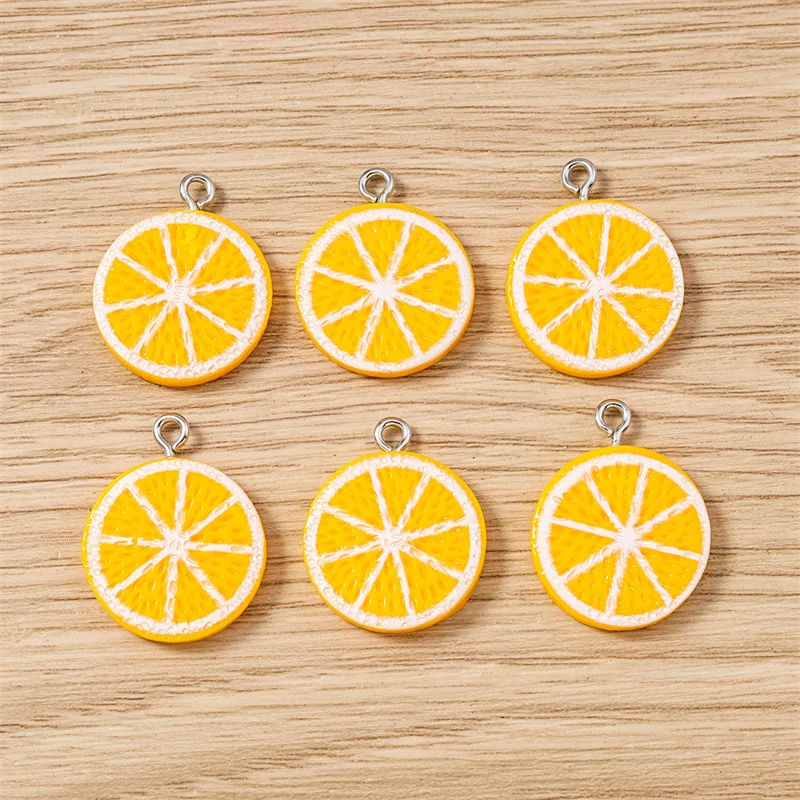 10pcs 19x23mm Cute Fruit Charms Resin Orange Slice Charms Pendants for Jewelry Making Necklaces Earrings DIY Crafts Accessories
10pcs 19x23mm Cute Fruit Charms Resin Orange Slice Charms Pendants for Jewelry Making Necklaces Earrings DIY Crafts Accessories