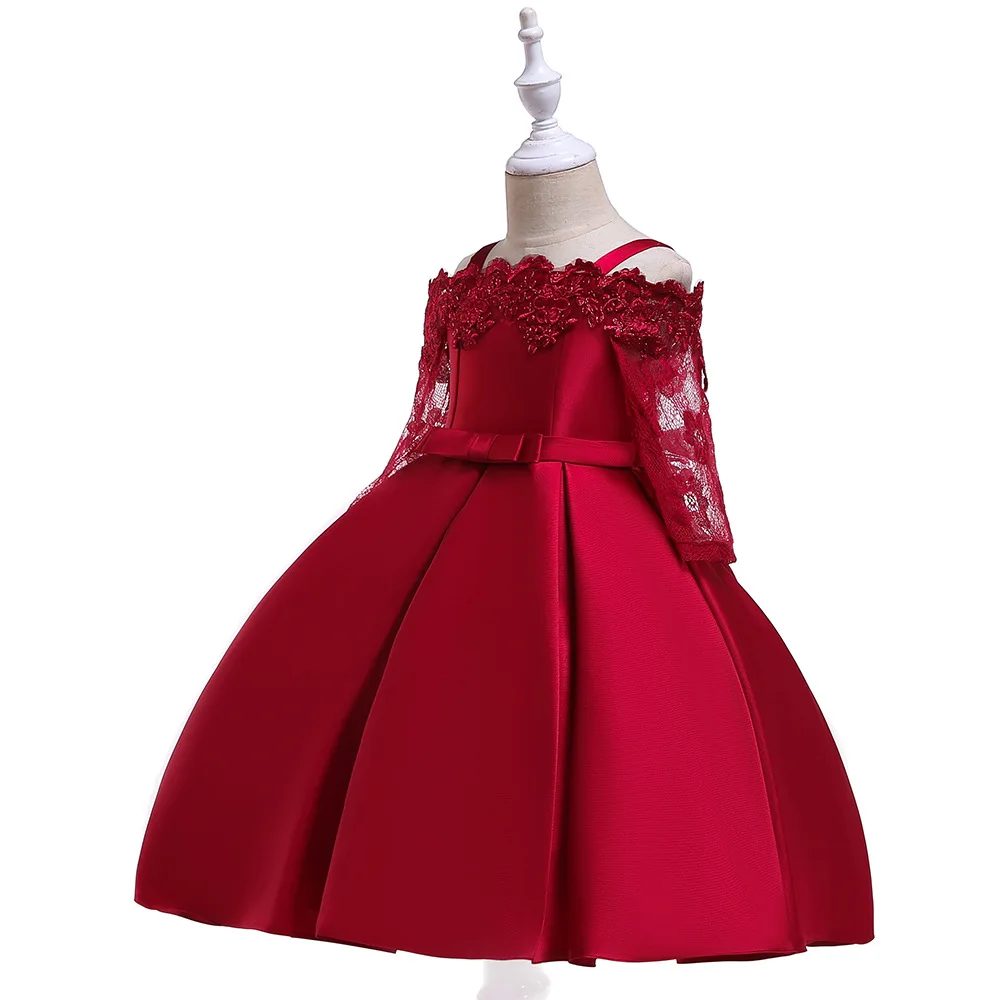 3-10 Years Kids Christmas Party Dresses Strap Girls Appliques Flower Elegant Wedding Dress With Bow Children Birthday Prom Gown
3-10 Years Kids Christmas Party Dresses Strap Girls Appliques Flower Elegant Wedding Dress With Bow Children Birthday Prom Gown