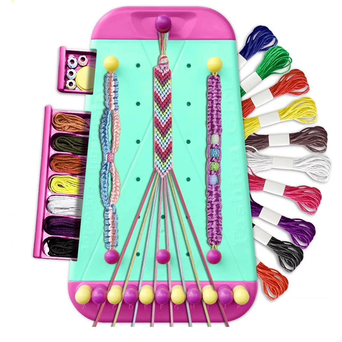 X55A-Friendship Bracelet Jewelry Making Kit for Girl Arts and Crafts Bracelets String Maker Kit Pretend Play Toy Gift
X55A-Friendship Bracelet Jewelry Making Kit for Girl Arts and Crafts Bracelets String Maker Kit Pretend Play Toy Gift