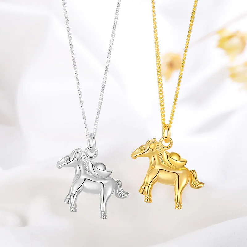 AETEEY 2025 New "Horse Brings Wealth" Zodiac Horse Necklace 3D Pony & Gold Ingot Cute Horse Pendant
AETEEY 2025 New "Horse Brings Wealth" Zodiac Horse Necklace 3D Pony & Gold Ingot Cute Horse Pendant