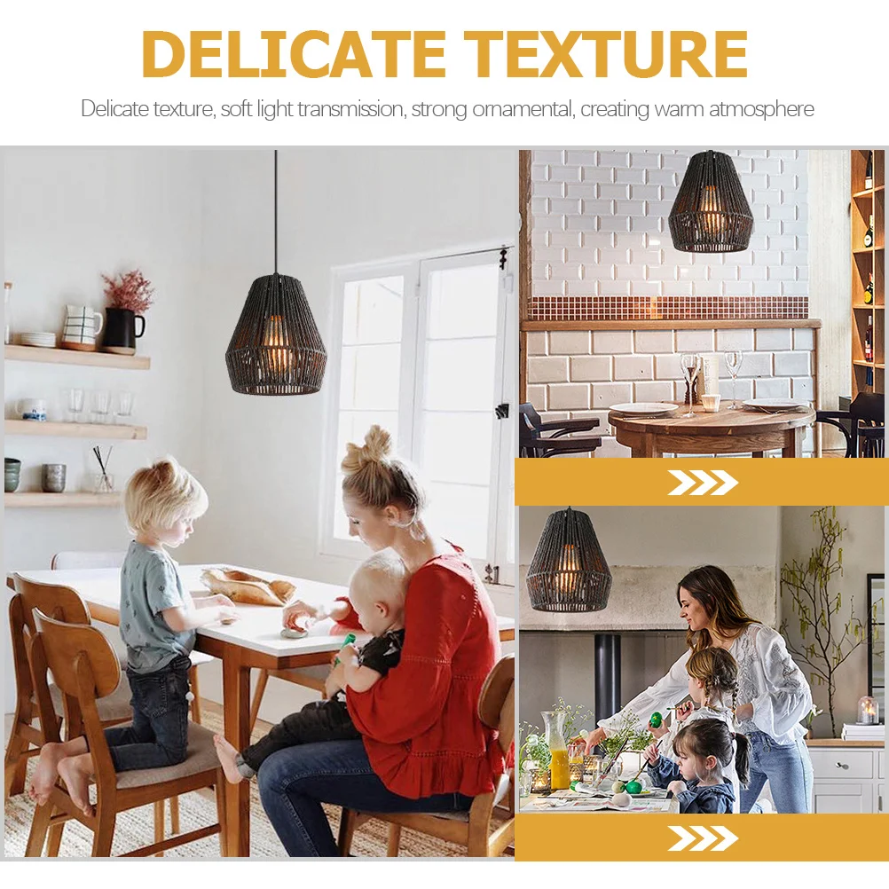 Paper Rope Woven Rattan Pendant Light Modern Ceiling Fixture Soft Light Transmission for Kitchen Bathroom Home Hanging Lights
Paper Rope Woven Rattan Pendant Light Modern Ceiling Fixture Soft Light Transmission for Kitchen Bathroom Home Hanging Lights