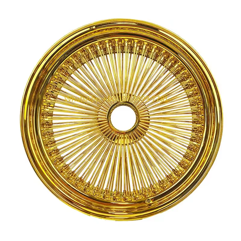 Самые продаваемые колеса из золотой стальной проволоки по индивидуальному заказу, 16/20-дюймовые колеса из золотой проволоки, колеса со спицами и проволокой
Самые продаваемые колеса из золотой стальной проволоки по индивидуальному заказу, 16/20-дюймовые колеса из золотой проволоки, колеса со спицами и проволокой