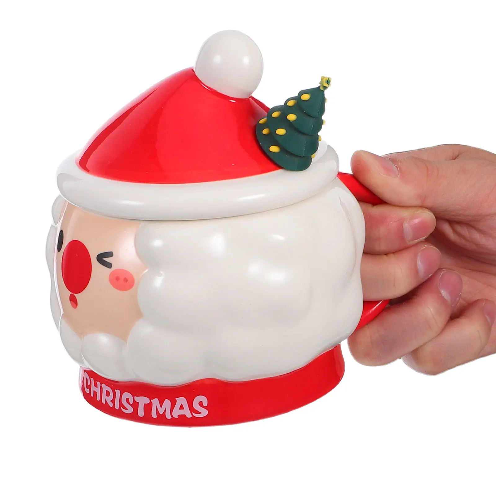 Festive Hand-Painted Santa Claus Ceramic Mug with Lid Christmas Coffee Cup for Hot Cocoa Tea Milk Warm Beverage Holiday Decor
Festive Hand-Painted Santa Claus Ceramic Mug with Lid Christmas Coffee Cup for Hot Cocoa Tea Milk Warm Beverage Holiday Decor